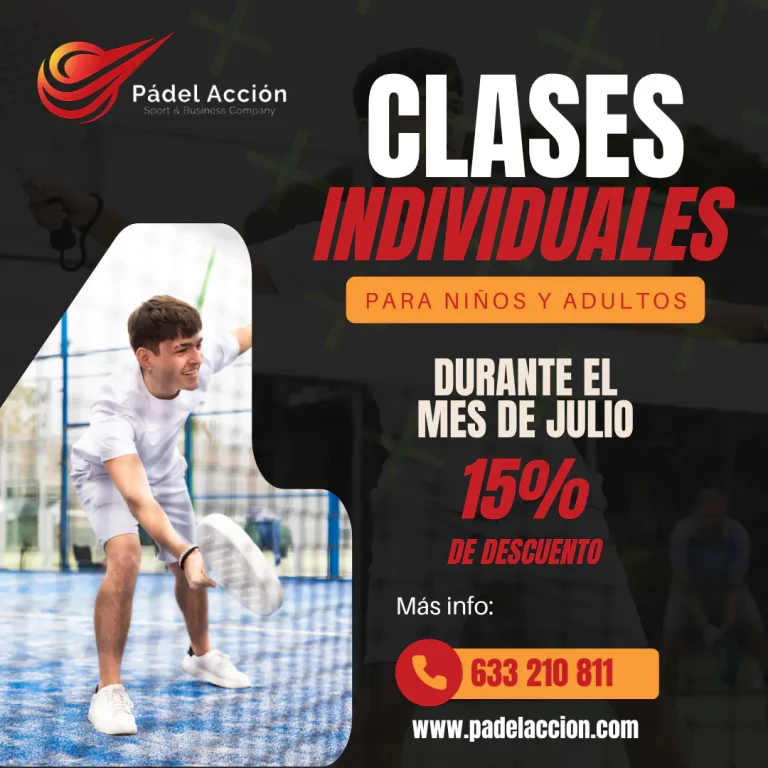Clases individuales de padel - Escuela Pádel Acción